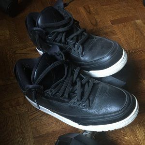 Used Air Jordan 3 - Black & White AKA Tuxedo / Black Friday Size 9.5